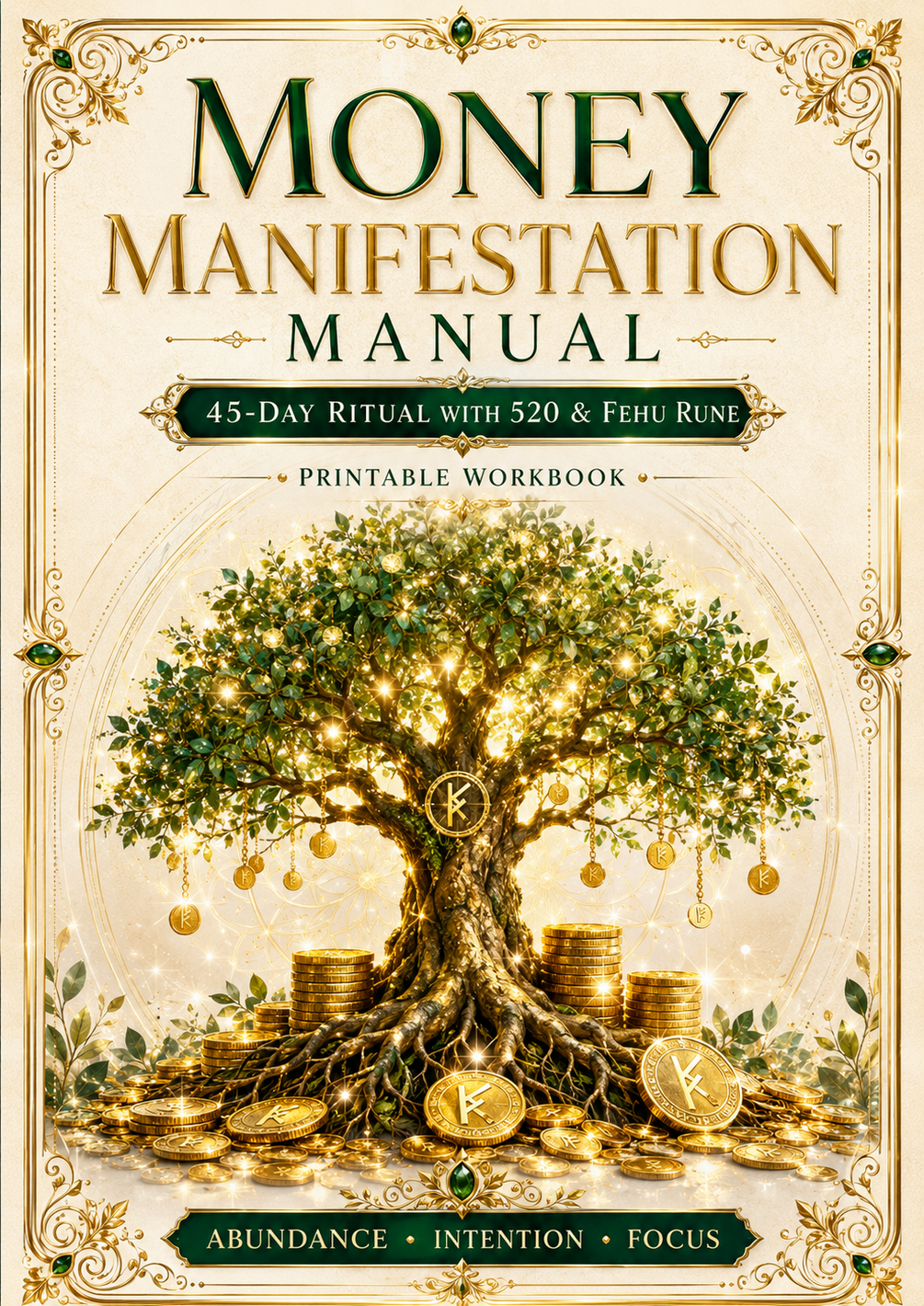 Money Manifestation Journal – 45-Day Daily Ritual for Abundance & Wealth — product preview