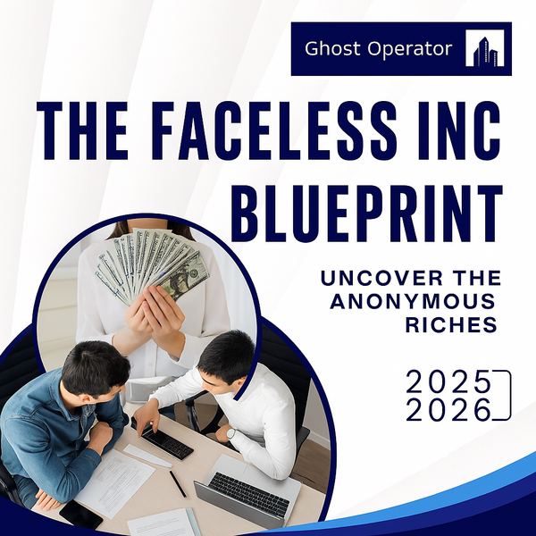 The Faceless Income Blueprint: Uncover the Anonymous Riches by Ghost Operator: is it worth buying?