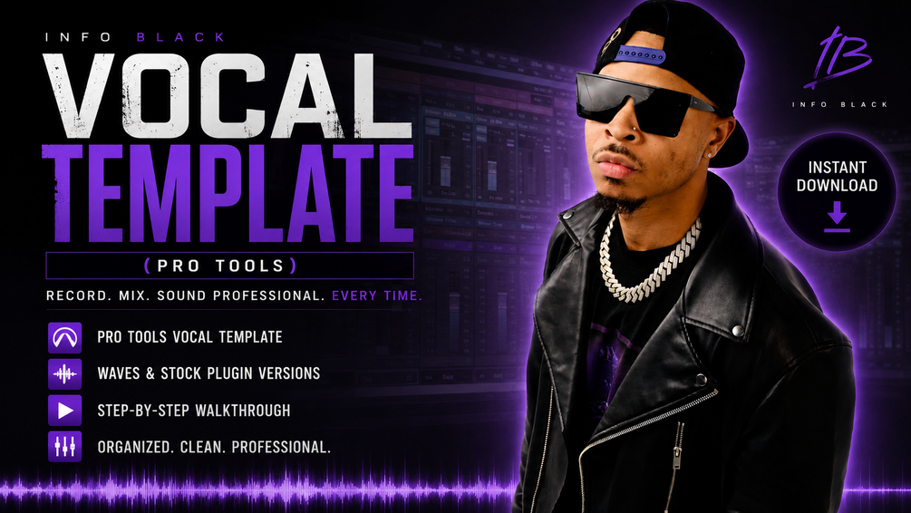 INFO BLACK Pro Tools Vocal Template — product preview