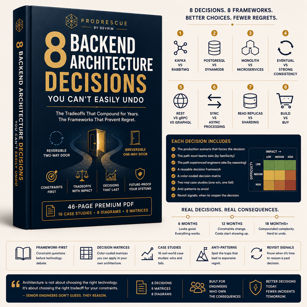 8 Backend Architecture Decisions You Can't Easily Undo — product preview