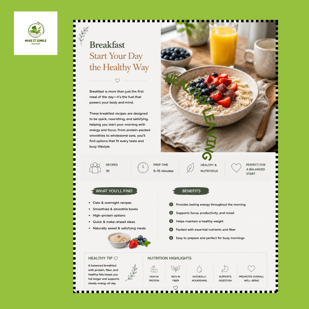 Simple Healthy Recipes — product preview