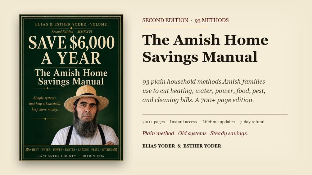 The Amish Home Savings Manual — product preview