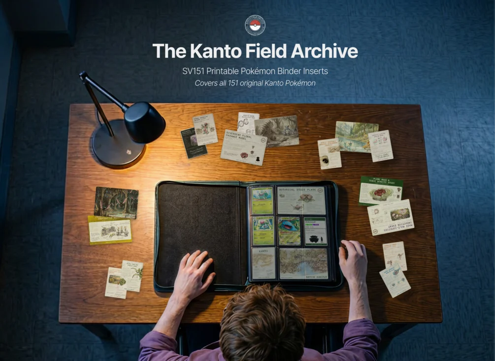Kanto Field Archive - Binder Inserts for SV 151 Master Set — product preview
