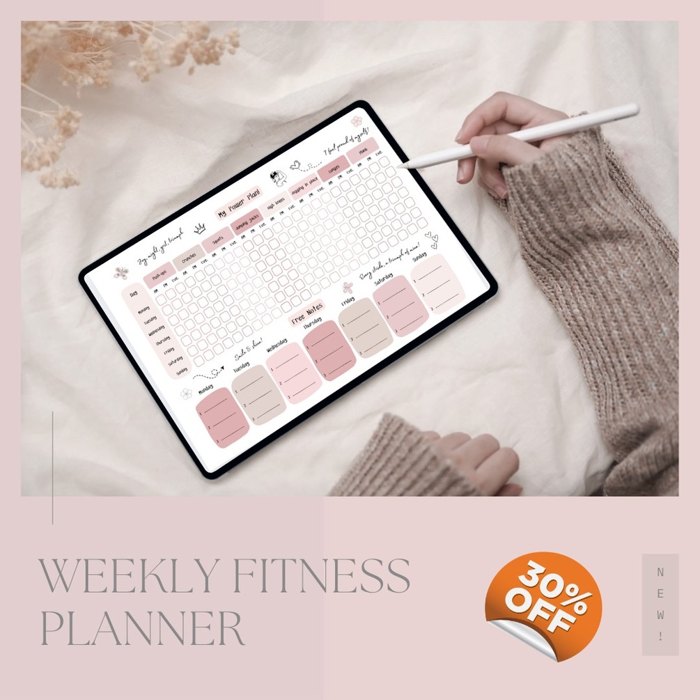 Weekly Fitness Planner | Digital Planner for iPad & GoodNotes | Printable PDF by giitchstudio: is it worth buying?