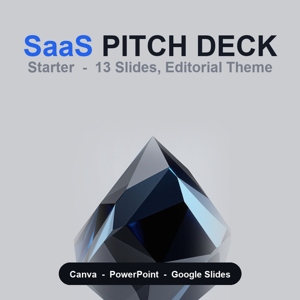 SaaS Pitch Deck Template — Starter (1 Theme, Canva + PowerPoint) by Aldo Ryanda: is it worth buying?
