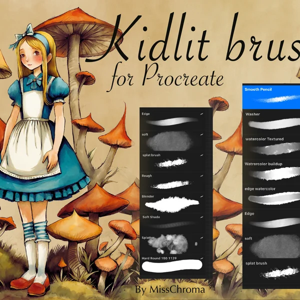 Kidlit brushes for Procreate by MissChroma by MissChroma(Marina): is it worth buying?